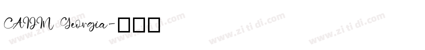 CAIJIN Georgia字体转换